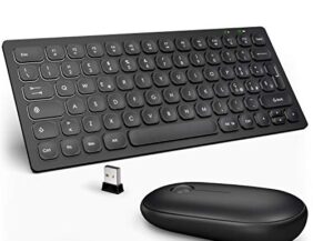Set Tastiera E Mouse Wireless WisFox 2,4GHz – Slim, Silenzioso, Con Ricevitore Nano USB